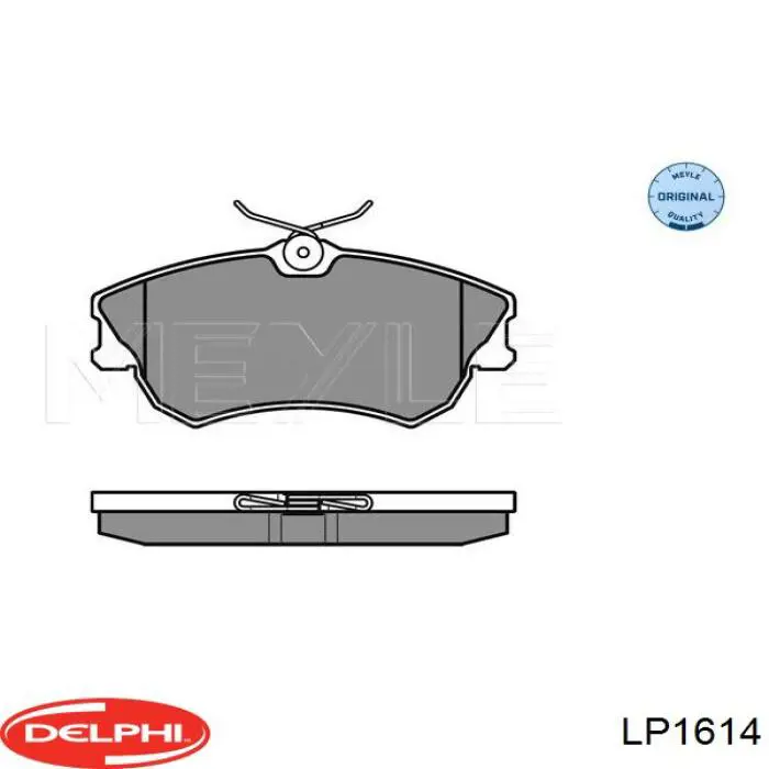 Передние тормозные колодки LP1614 Delphi