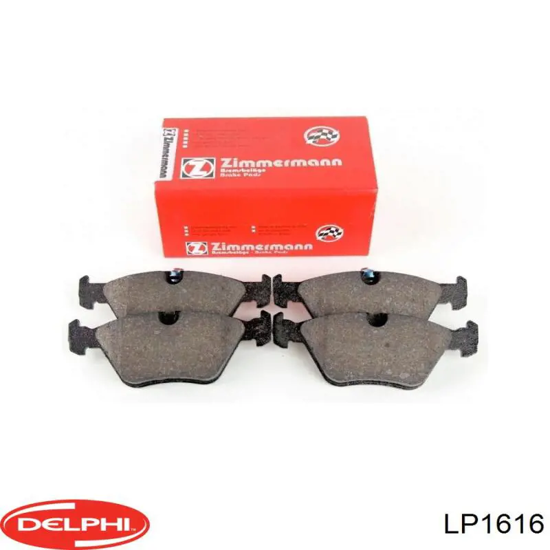 Купить LP1616 Delphi Колодки тормозные задние, дисковые