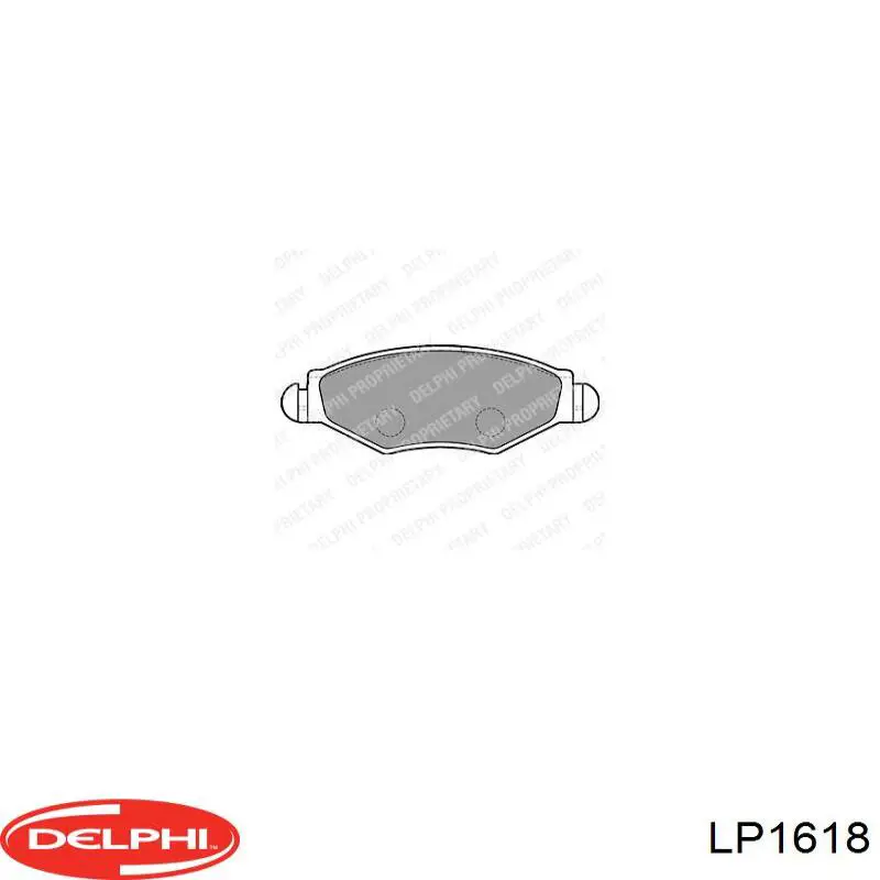 Колодки дисковые  Delphi LP1618 цена, от 20.29 USD