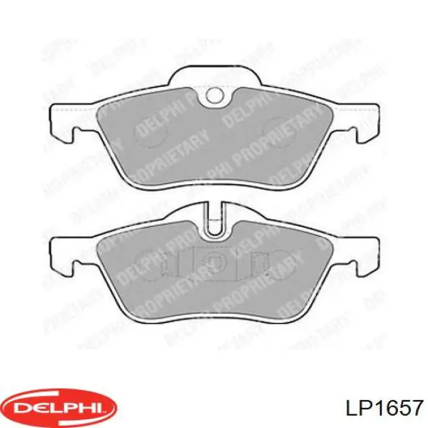 Передние тормозные колодки LP1657 Delphi