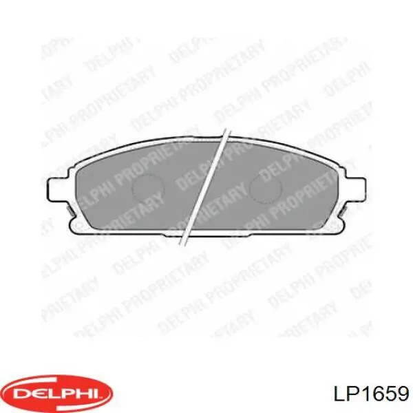 Передние тормозные колодки LP1659 Delphi