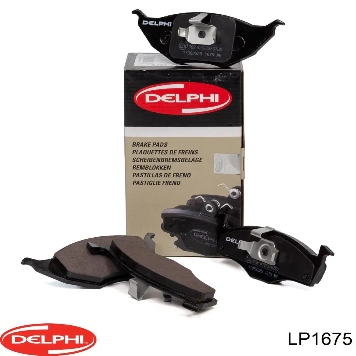 LP1675 Delphi колодки тормозные передние дисковые
