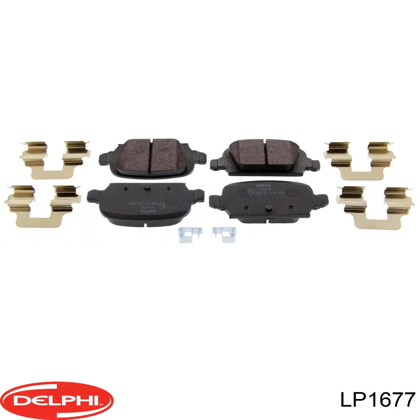 Купить LP1677 Delphi Колодки тормозные задние, дисковые