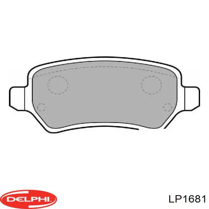 LP1681 Delphi задние тормозные колодки