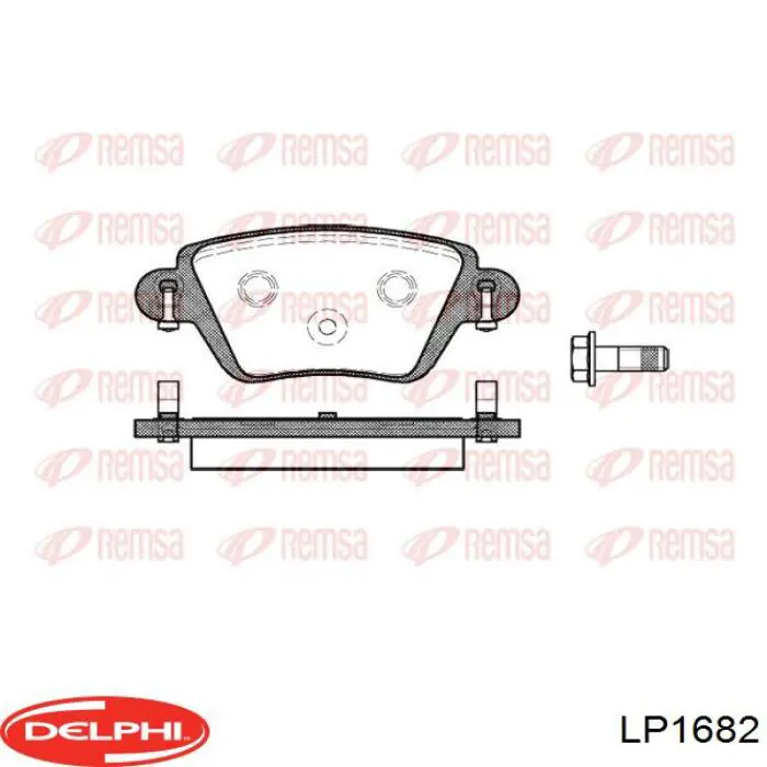 Колодки дисковые  Delphi LP1682 цена, от 22.16 USD