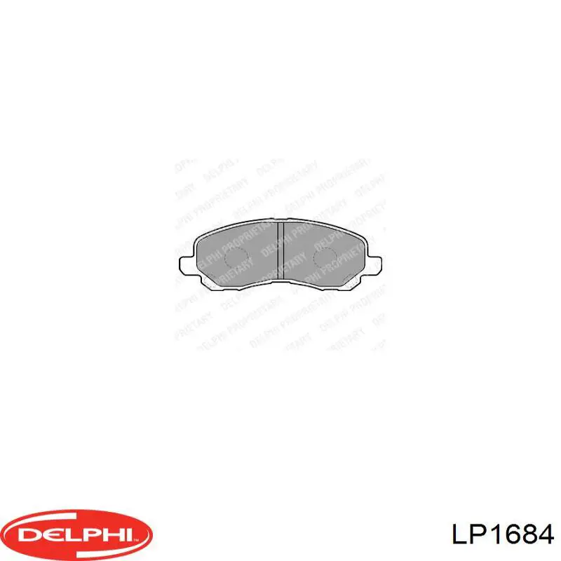 Передние тормозные колодки LP1684 Delphi