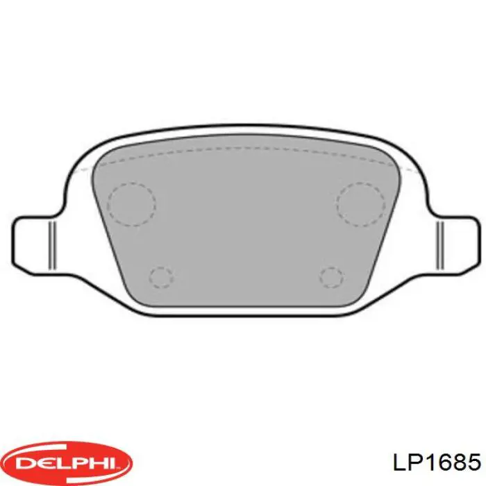 Задние тормозные колодки LP1685 Delphi