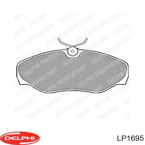 Купить LP1695 Delphi Колодки тормозные