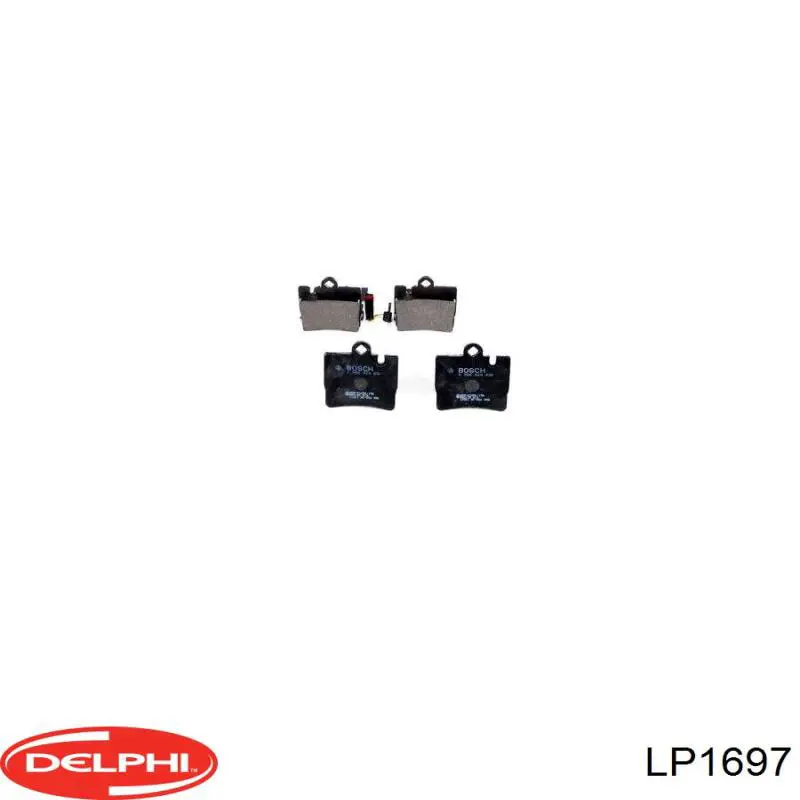 Задние тормозные колодки LP1697 Delphi