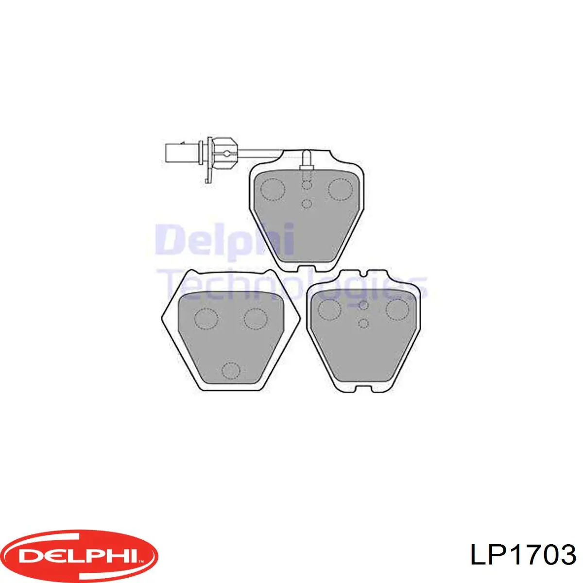 LP1703 Delphi колодки тормозные передние дисковые