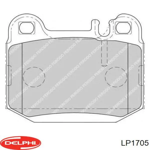 Задние тормозные колодки LP1705 Delphi