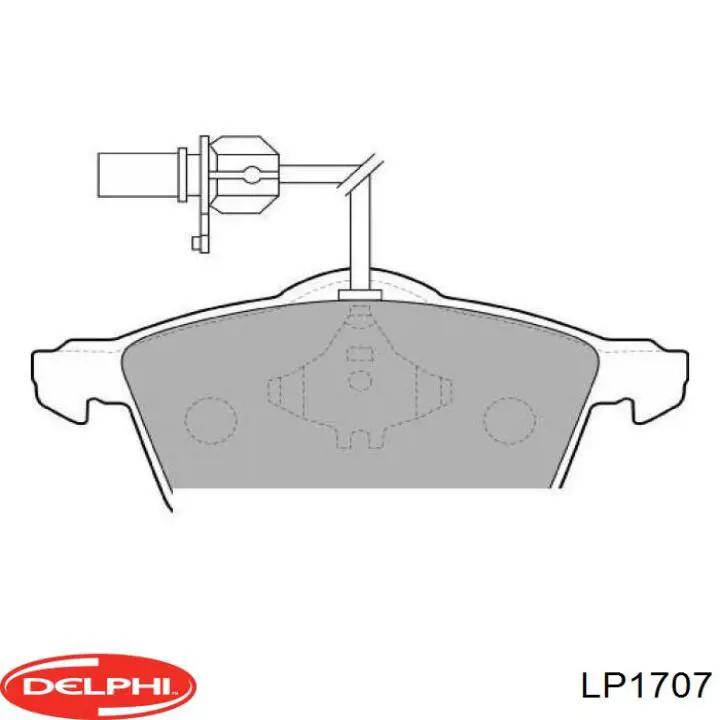 Передние тормозные колодки LP1707 Delphi