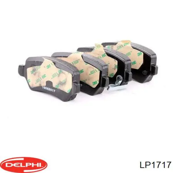 Купить LP1717 Delphi Колодки тормозные задние, дисковые