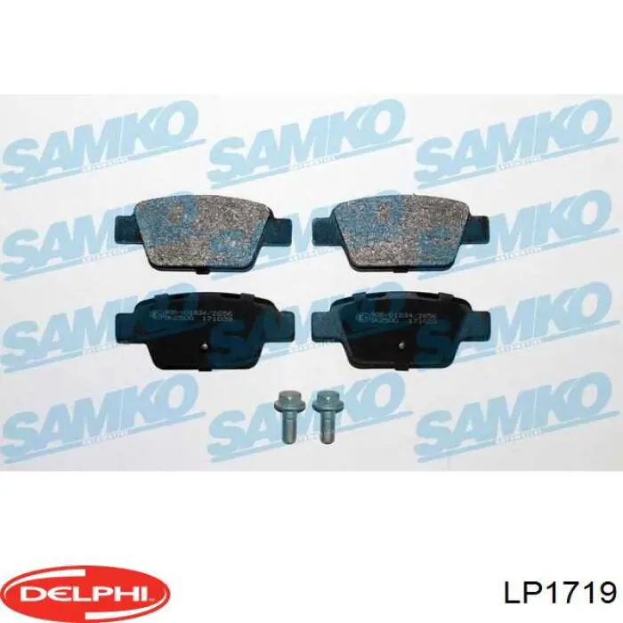 Купить LP1719 Delphi Колодки тормозные задние, дисковые