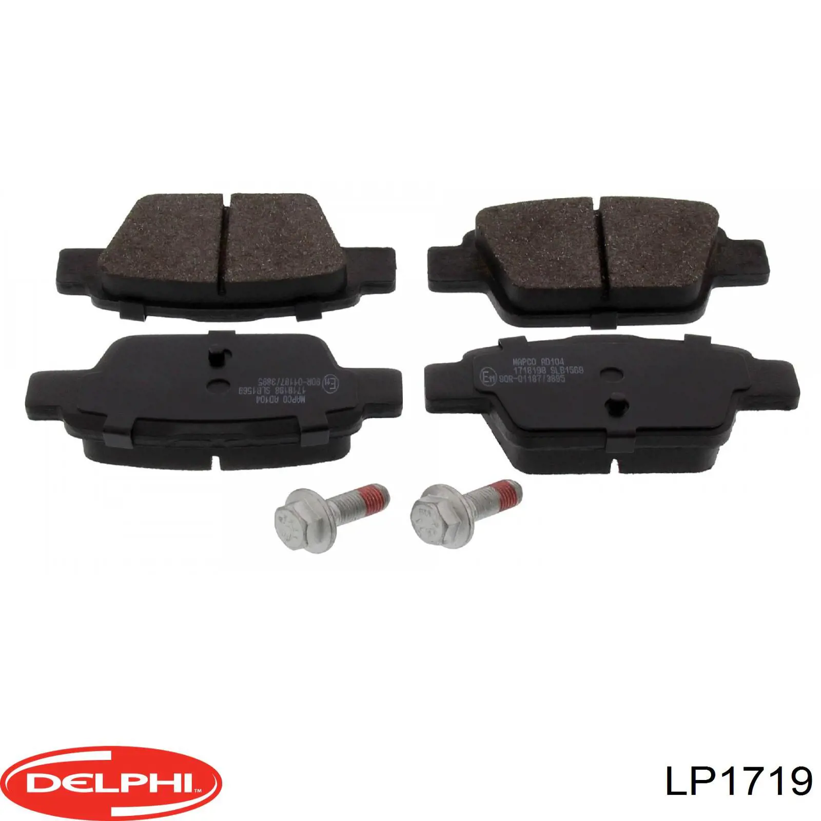 Колодки гальмові задні, дискові LP1719 Delphi