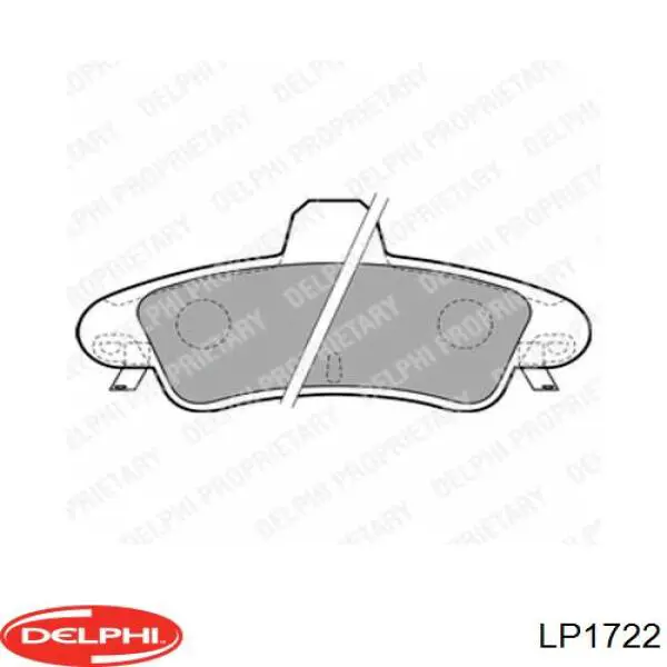 Колодки Delphi LP1722 цена, от 20.02 USD