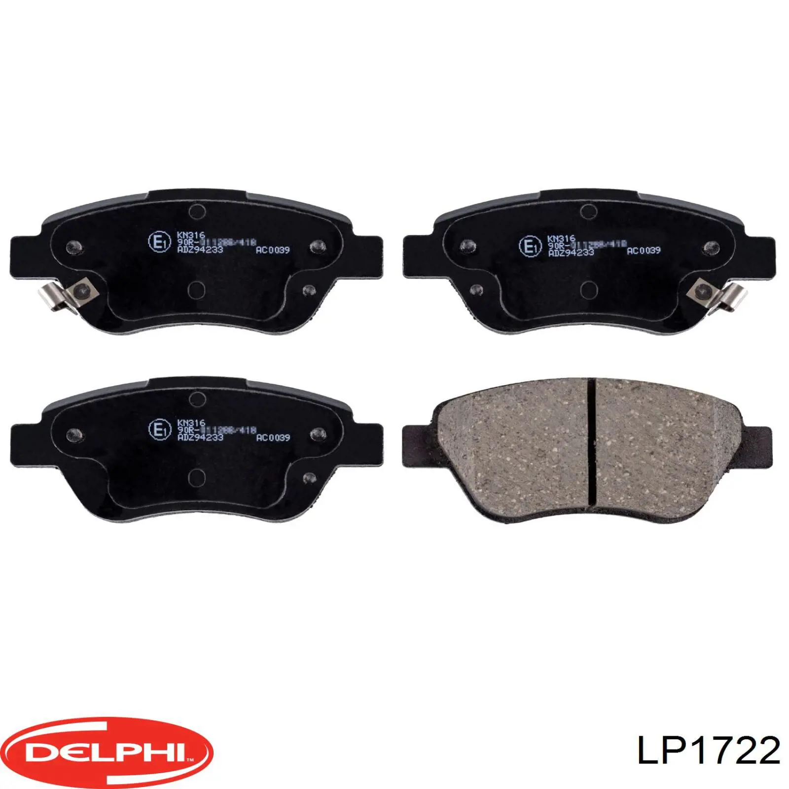 LP1722 Delphi Колодки передние