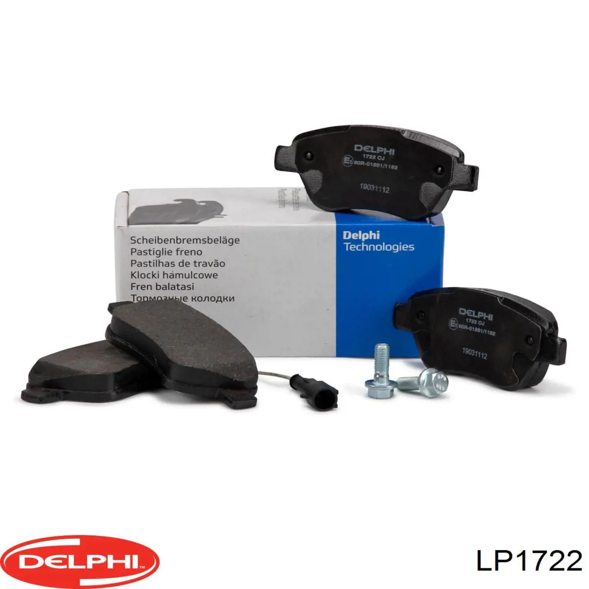 Передние тормозные колодки LP1722 Delphi