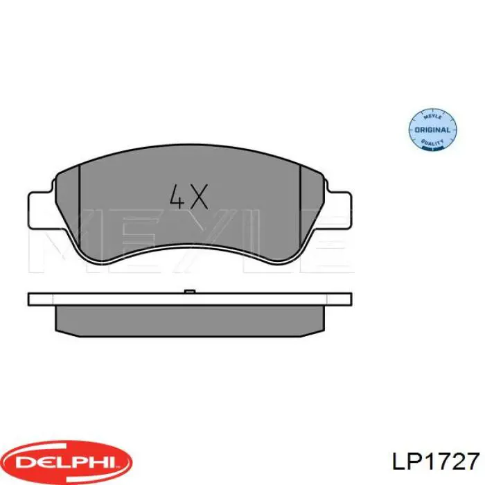 Купить LP1727 Delphi Колодки тормозные