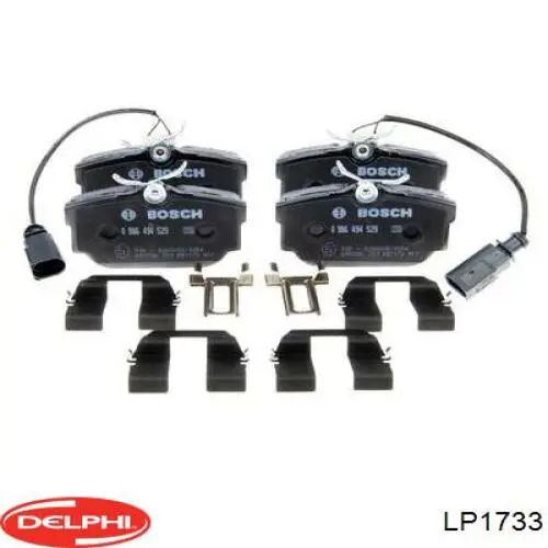 Купить LP1733 Delphi Колодки тормозные задние, дисковые