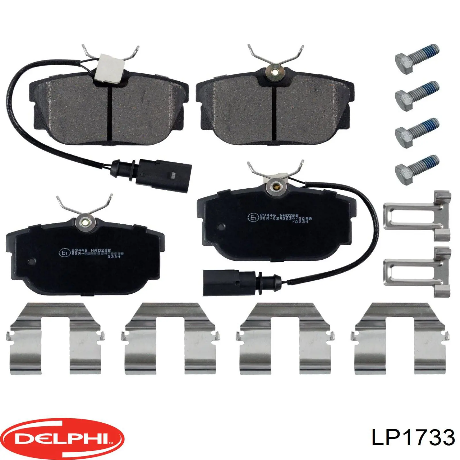 Колодки дисковые  Delphi LP1733 цена, от 20.00 USD