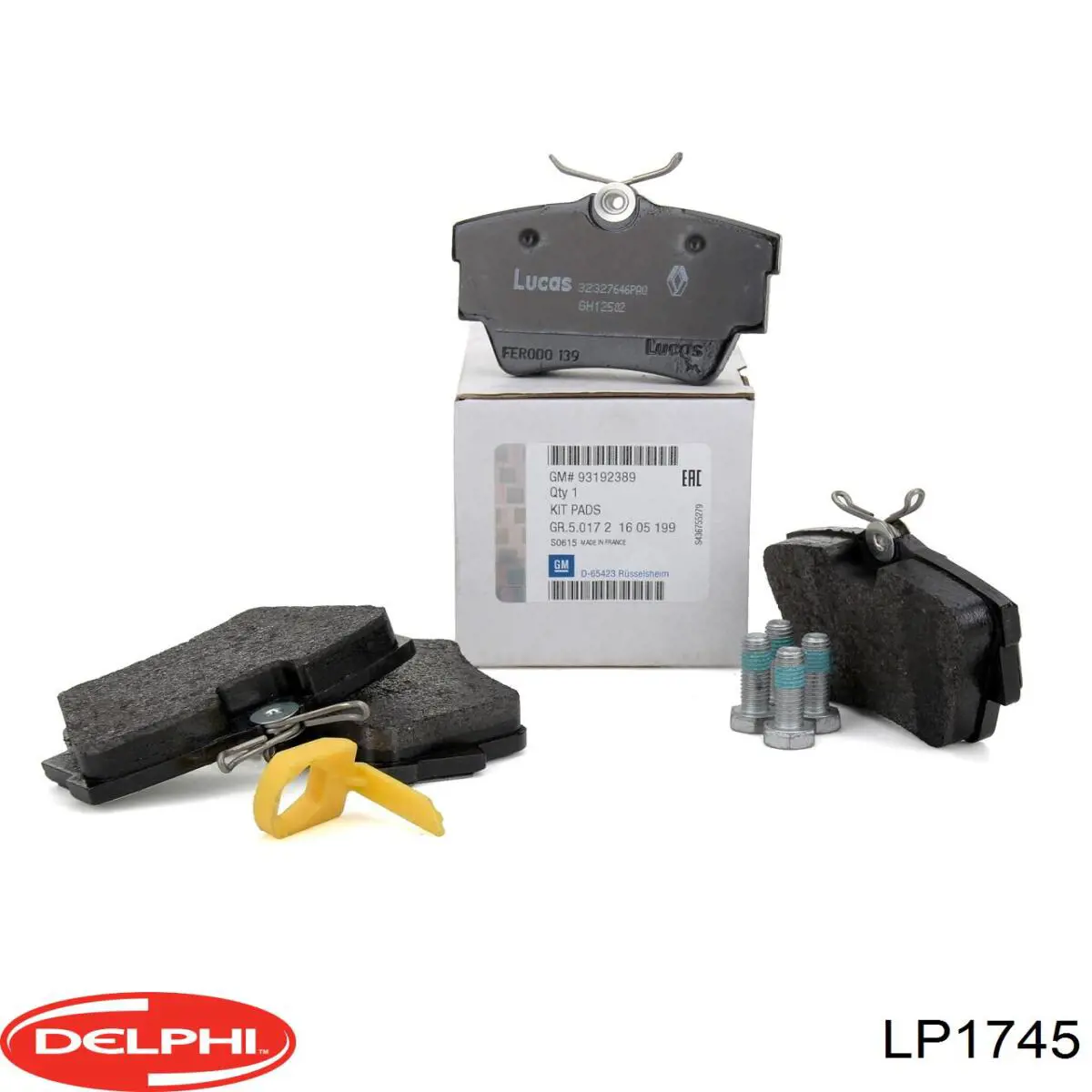 Задние тормозные колодки LP1745 Delphi