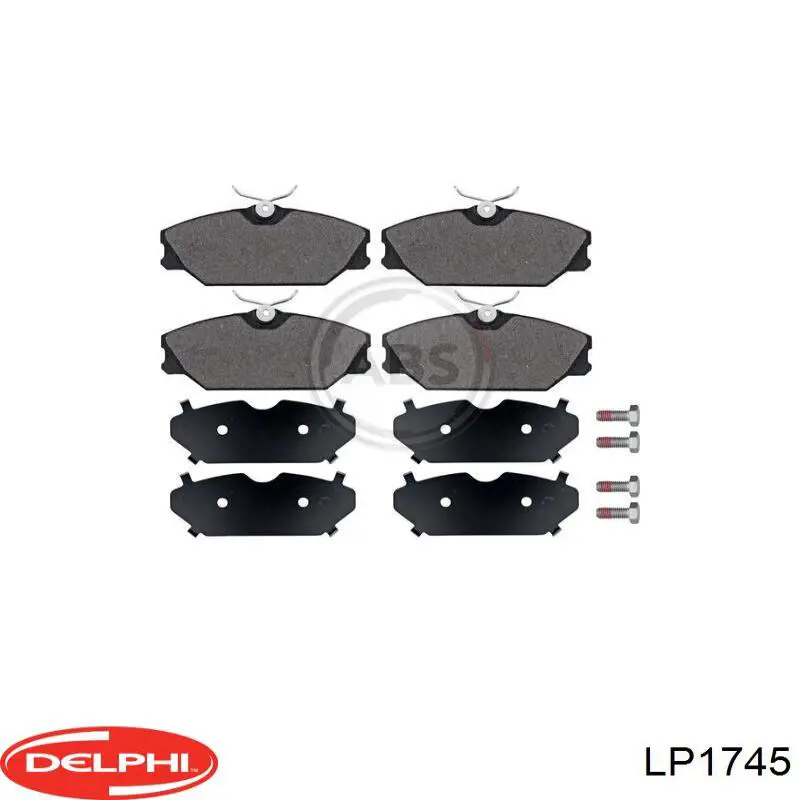 Колодки дисковые  Delphi LP1745 цена, от 16.91 USD