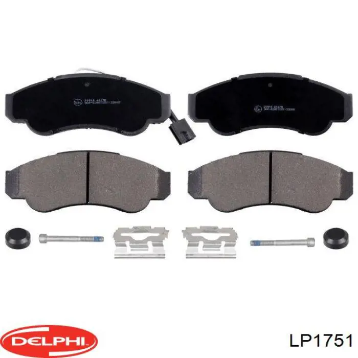 Купить LP1751 Delphi Колодки тормозные
