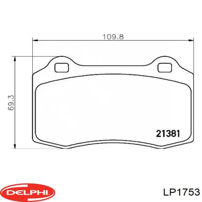 Колодки Delphi LP1753 цена, от 33.49 USD