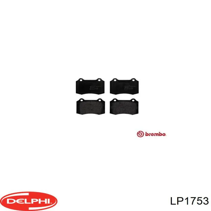 Передние тормозные колодки LP1753 Delphi