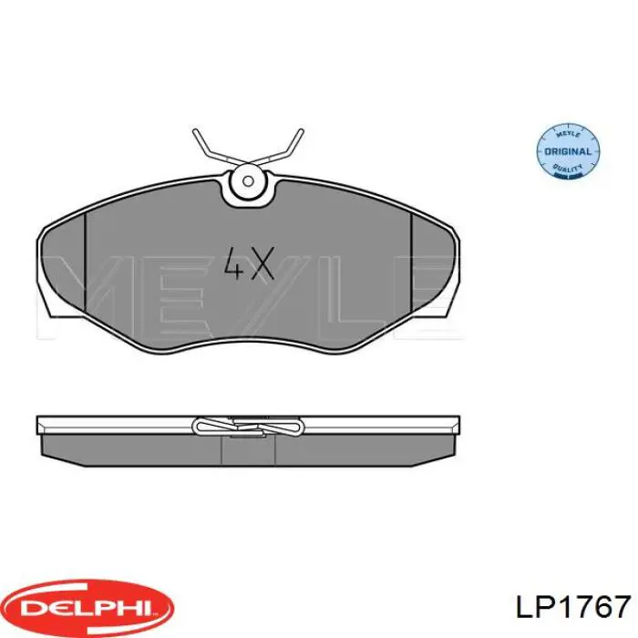 Передние тормозные колодки LP1767 Delphi