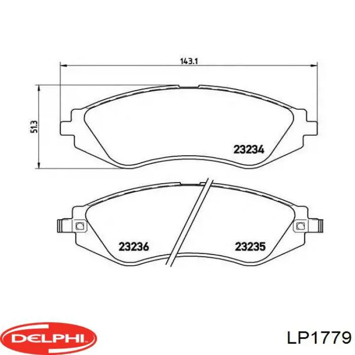 Колодки Delphi LP1779 цена, от 19.12 USD