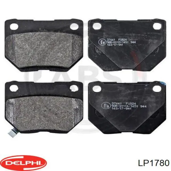 LP1780 Delphi Колодки тормозные дисковые комплект