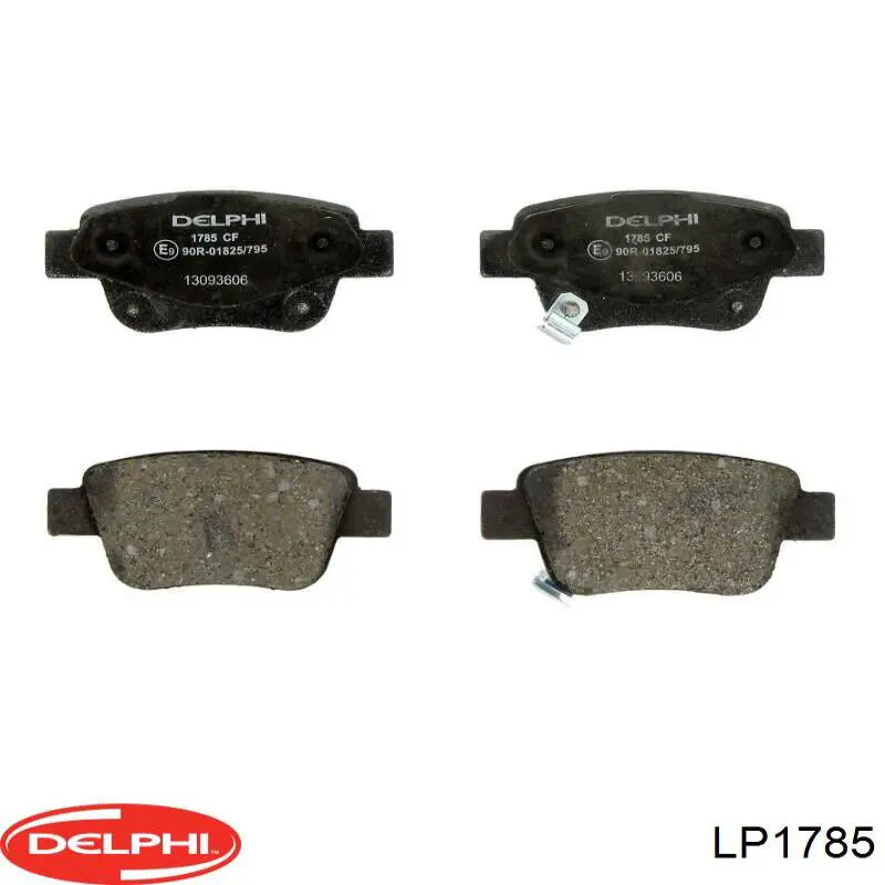 LP1785 Delphi колодки тормозные задние дисковые