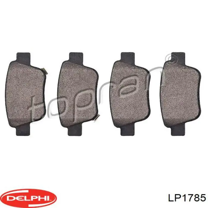 Купить LP1785 Delphi Колодки тормозные задние, дисковые