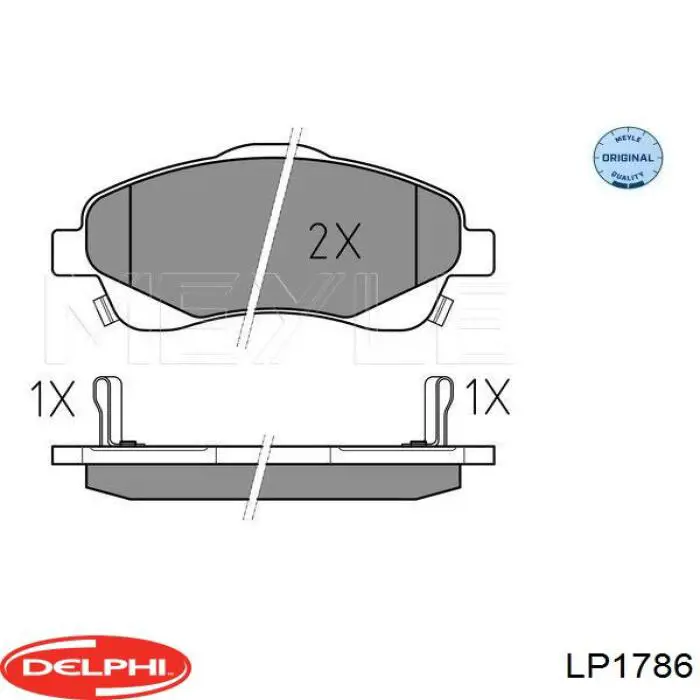Купить LP1786 Delphi Колодки тормозные