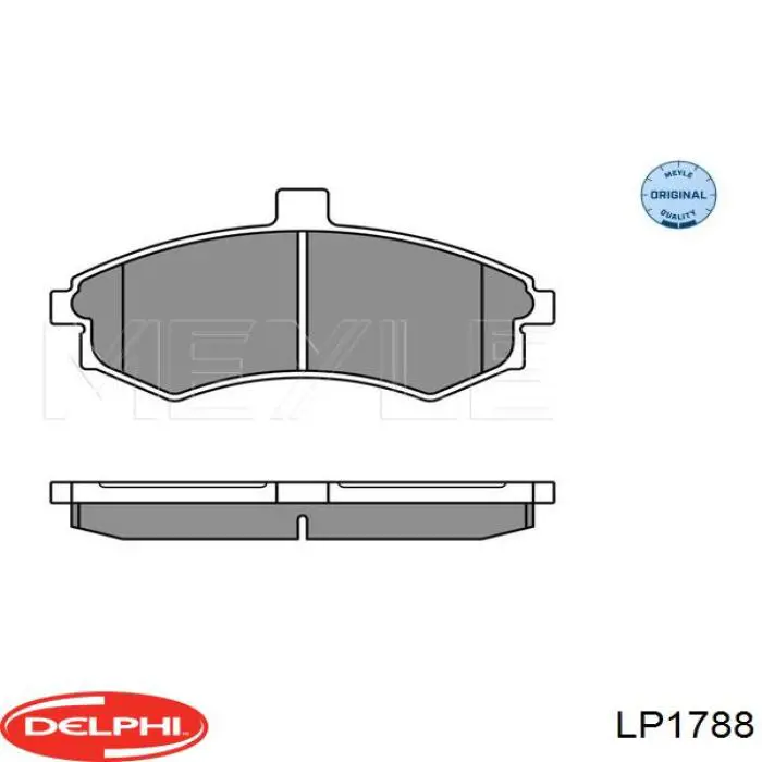 LP1788 Delphi колодки тормозные передние дисковые