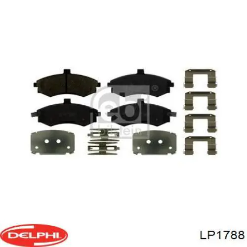 Колодки Delphi LP1788 цена, от 17.34 USD