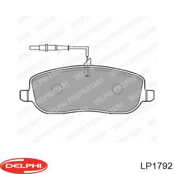 LP1792 Delphi колодки тормозные передние дисковые