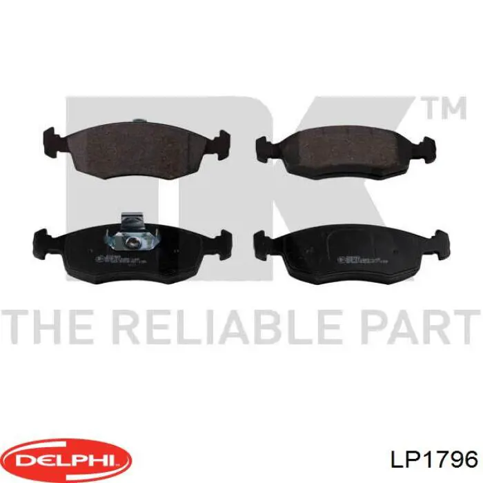 LP1796 Delphi Колодки передние