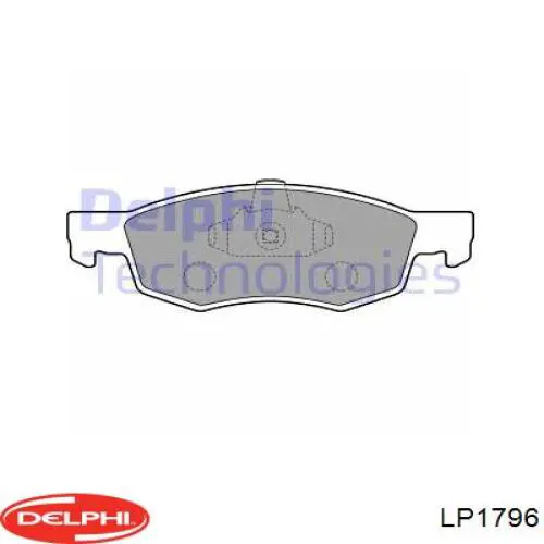 LP1796 Delphi колодки тормозные передние дисковые