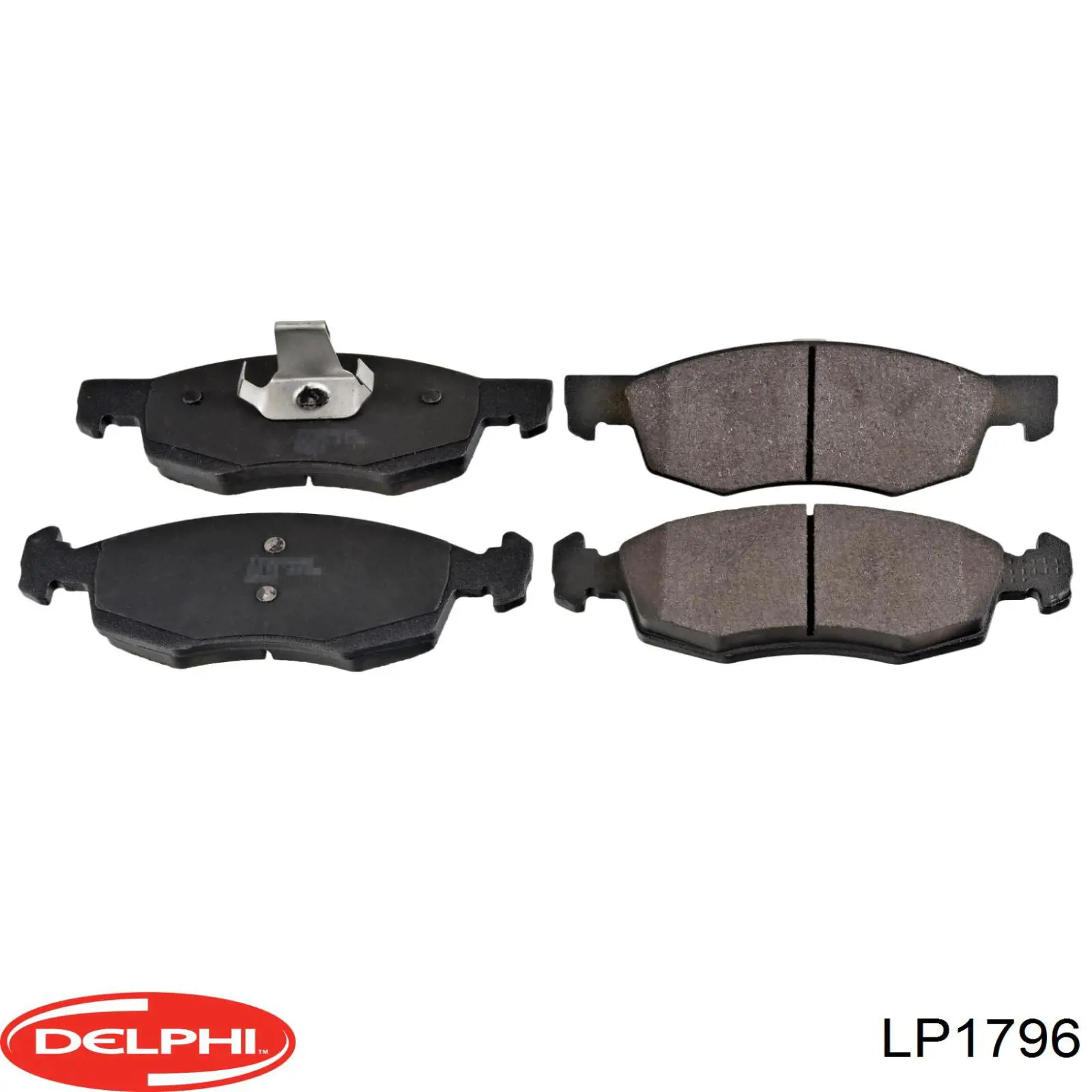 Передние тормозные колодки LP1796 Delphi