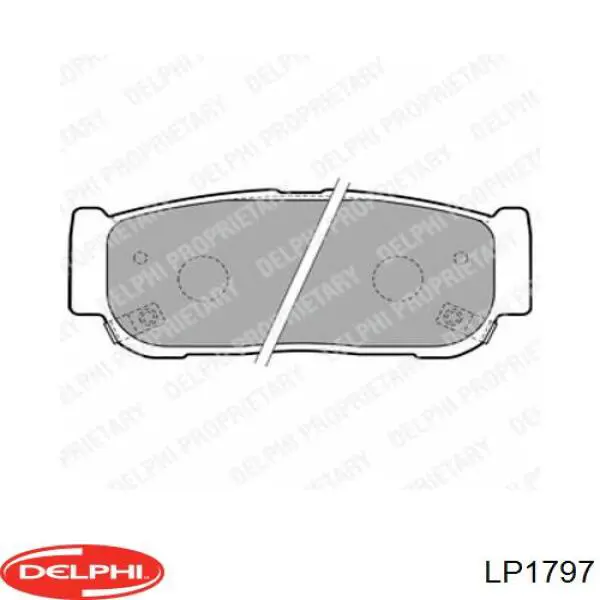 LP1797 Delphi задние тормозные колодки
