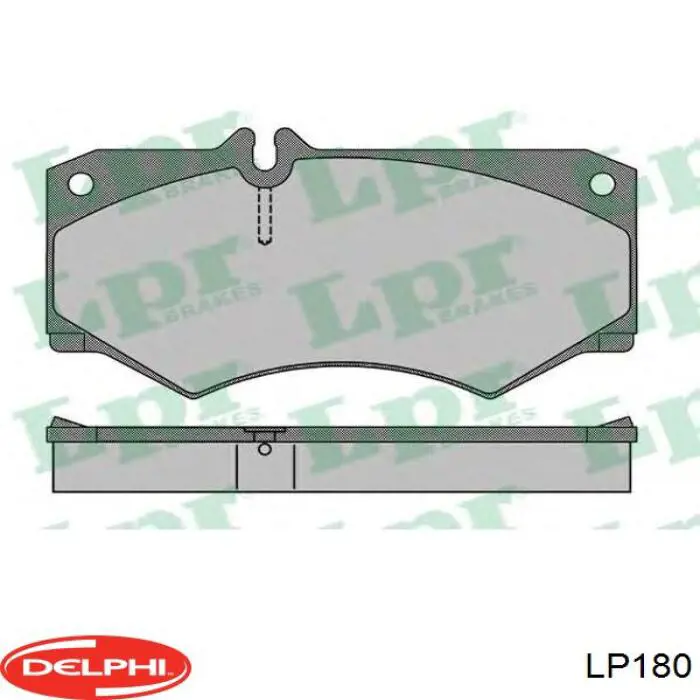 Купить LP180 Delphi Колодки тормозные