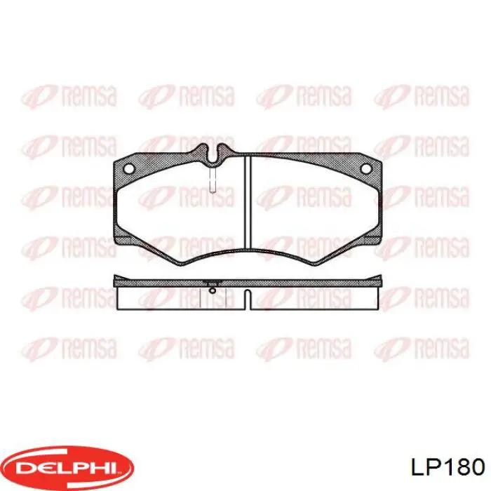 Передние тормозные колодки LP180 Delphi