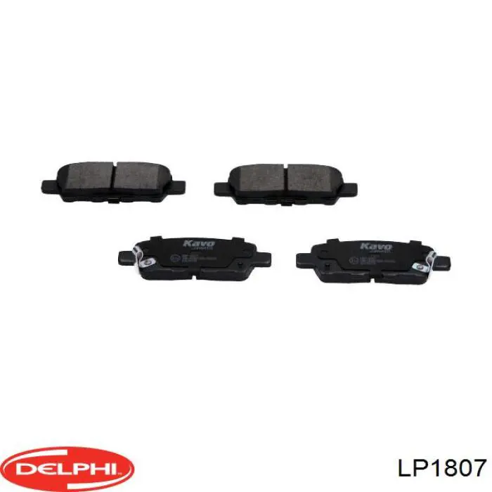 Купить LP1807 Delphi Колодки тормозные задние, дисковые