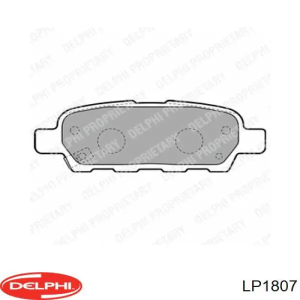Купить LP1807 Delphi Колодки тормозные задние, дисковые