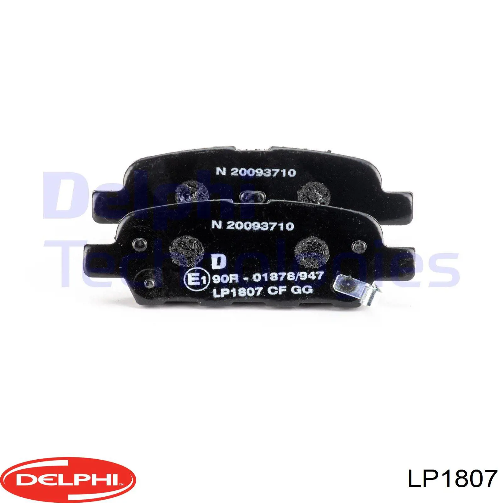Задние тормозные колодки LP1807 Delphi