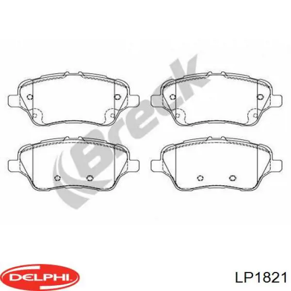 Купить LP1821 Delphi Колодки тормозные