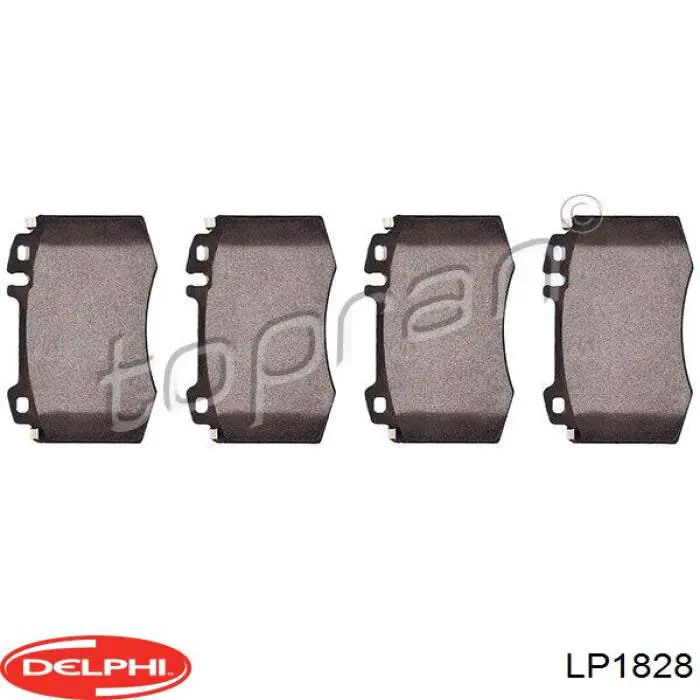 Купить LP1828 Delphi Колодки тормозные
